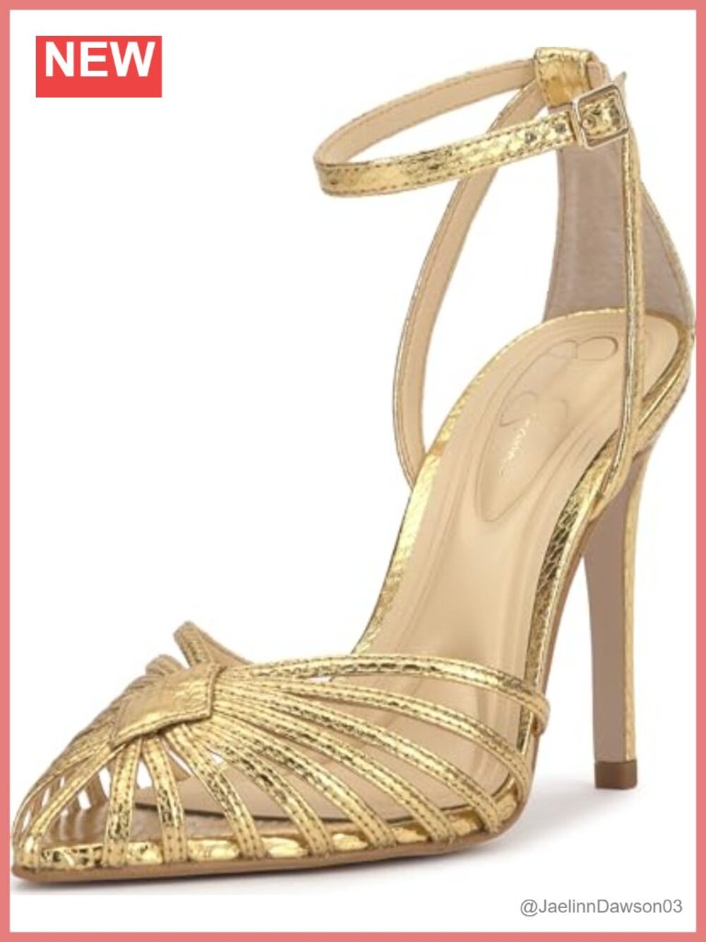 Woven Strappy Ankle Strap Stiletto Heels Faux Leather